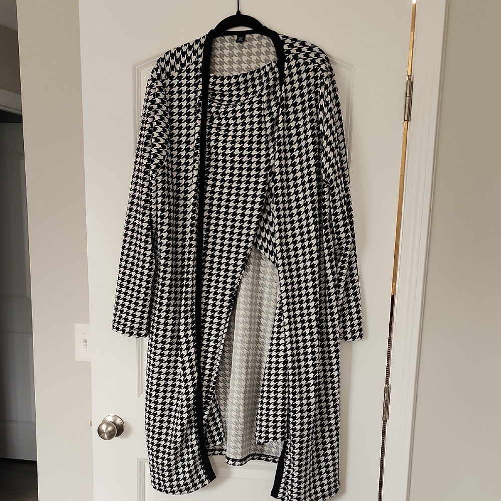 SHEIN Monochrome Houndstooth Set
